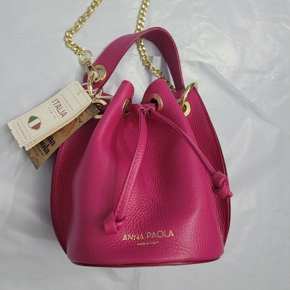 Anna Paola Bags Anna Paola Bucket Shoulder Crossbody Bag Italy